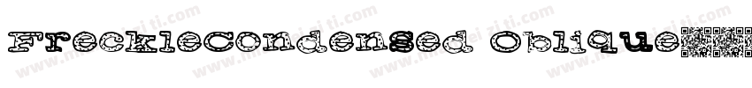 FreckleCondensed Oblique字体转换